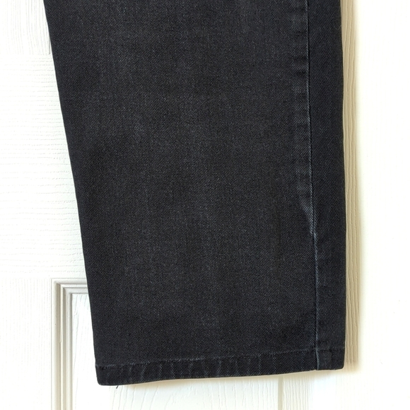 Liz Claiborne 90's Vintage High Waisted Relaxed Fit Straight Leg Jeans Black 12 - Picture 14 of 14